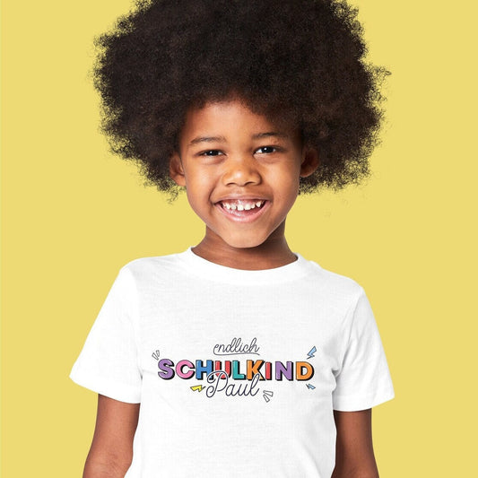 Kinder T-Shirt "Endlich Schulkind"