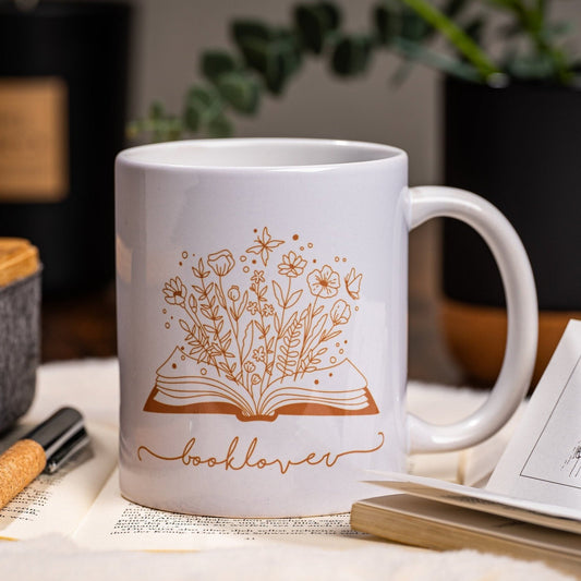 Keramik Tasse "Booklover"