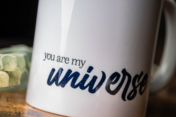 Wunderschöne Tasse "you are my universe" - Valentinstag, Geburtstag, Jahrestag, Paar Geschenk