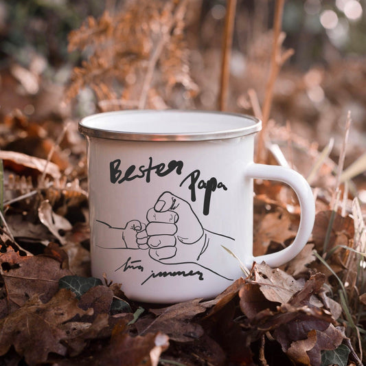 Emaille Tasse "Bester Papa für immer"