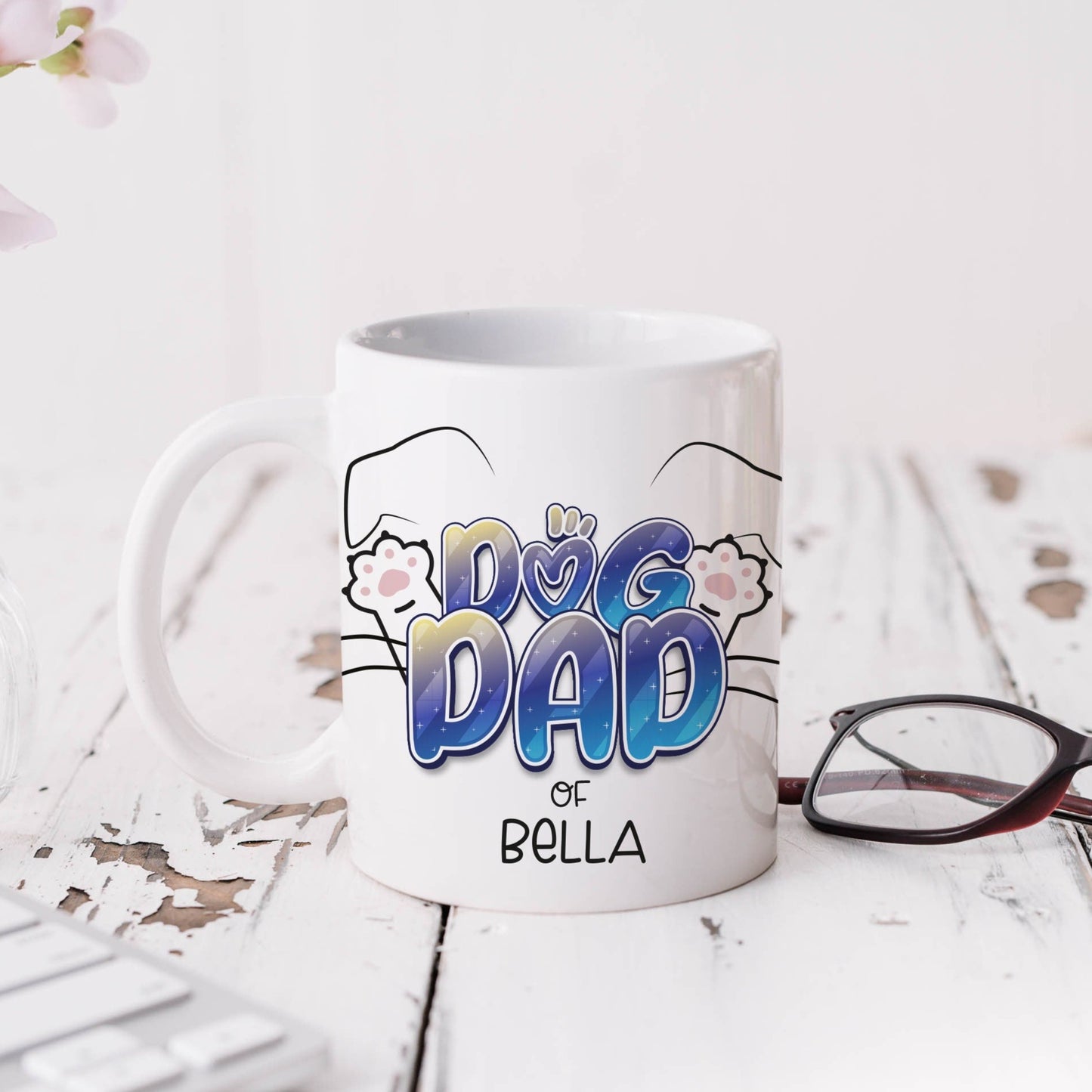 Keramik Tasse "Cat-Mom/-Dad" "Dog-Mom/-Dad"