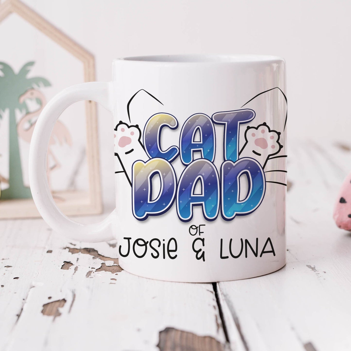 Keramik Tasse "Cat-Mom/-Dad" "Dog-Mom/-Dad"